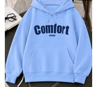 Süßer rosa Kapuzenpullover, Langarm-Design, elegante Spitzen-Schleife, Kapuzen-Sweatshirt in Große Größen mit regulärer Länge und bedrucktem Muster, l