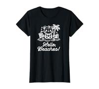 Süßer Teddy - Hello Beaches, weiß T-Shirt