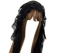 Süßes Haaraccessoire mit schwarzem Spitzendetail, All black | Modische Kopfbedeckungen für Damen und Herren
