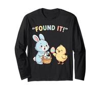 Süßes Osterhasen-Küken Found It Egg Hunt Champion Langarmshirt