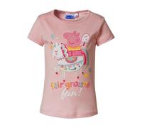 Süßes Peppa Wutz T-Shirt mit großem Peppa Motiv, 100% Baumwolle, Original Lizenz (DE/NL/SE/PL, Numerisch, 98, Regular, Pink)