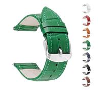 SUGARJAR Glattleder Uhrenarmband Kompatibel mit Withings ScanWatch 2 38mm, 18mm Damen Retro Handgemacht Rindsleder Ersatzarmband für Withings ScanWatch Light/Nova Brilliant mit Edelstahl Schließe