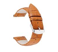 SUGARJAR Glattleder Uhrenarmband Kompatibel mit Withings ScanWatch 2 38mm, 18mm Damen Retro Handgemacht Rindsleder Ersatzarmband für Withings ScanWatch Light/Nova Brilliant mit Edelstahl Schließe