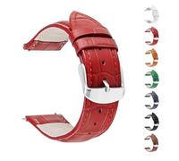 SUGARJAR Glattleder Uhrenarmband Kompatibel mit Withings ScanWatch 2 42mm, 20mm Retro Handgemacht Rindsleder Ersatzarmband mit Edelstahl Schließe für ScanWatch Nova Damen Herren