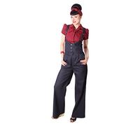SugarShock Marlene Damen Hose Lorai Suspender, Größe:XXL, Farbe:dunkelblau