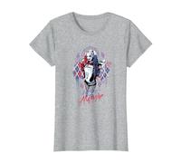 Suicide Squad Daddy's Lil Monster T-Shirt, Damen, Grau Meliert, XS