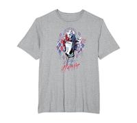 Suicide Squad Daddy's Lil Monster T-Shirt, Herren Große Größen, Grau Meliert, 4X Tall