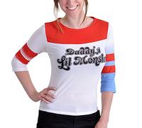 Suicide Squad Harley Quinn Longsleeve Langarm Pullover Rot Weiß - M