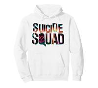 Suicide Squad Logo Pullover Hoodie, Unisex für Erwachsene, Weiß, XL