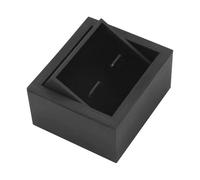 SUIOPPYUW Hochwertige Manschettenknopf Aufbewahrungsbox, elegante Herren Schmuckaccessoires und Krawattenklammern, schwarze Schmuckgeschenkbox, Manschettenknopf Organizer, kleines