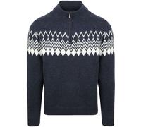 Suitable Avery Nordic Half Zip Pullover Wool Blend Navy - Größe XXL Dunkelblau XXL