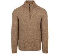 Suitable Half Zip Pullover Donnegal Tweed Eco Wool Beige - Größe L Beige L