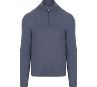 Suitable Half Zip Wool Blend Pullover Dunkelblau - Größe XL Dunkelblau XL