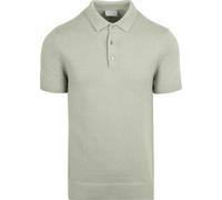 Suitable Heavy Knitted Polo Raw Hellgrün - Größe XL Grün XL