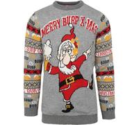 Suitable Herren Weihnachtspullover mit Weihnachtsmann & LED Licht - Grösse XL - Herren - Bekleidung -