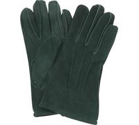 Suitable Herren Wildlederhandschuhe aus Suede - Dunkelgrün - Warme Lederhandschuhe mit Wollfutter - Elegante und komfortable Passform