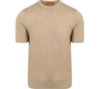 Suitable Knitted T-shirt Pocket Compact Taupe - Größe XL Taupe XL