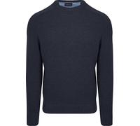 Suitable Lammwolle Pullover Rundhals Navy - Größe M Dunkelblau M