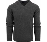 Suitable Lammwolle Pullover V-Ausschnitt Anthrazit - Grösse M - Herren - Bekleidung - Regular-fit - Wolle - Perfekt für Herbst und Winter