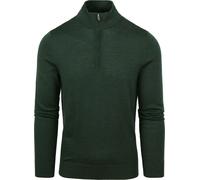 Suitable Merino Half Zip Pullover Dunkelgrün - Größe S Dunkelgrün S