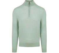 Suitable Merino Half Zip Pullover Grün - Grösse XL - Herren - Slim Fit - Merino-Wolle