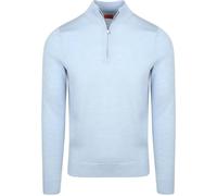 Suitable Merino Half Zip Pullover Hellblau - Grösse S - Herren - Bekleidung - Slim-fit - Merino-Wolle -