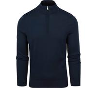 Suitable Merino Half Zip Pullover Navy - Größe L Blau L