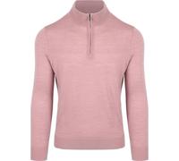 Suitable Merino Half Zip Pullover Rosa - Grösse M - Herren - Bekleidung - Slim-fit - Merino-Wolle -