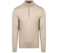 Suitable Merino Half Zip Pullover Sand - Größe L Beige L