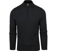 Suitable Merino Half Zip Pullover Schwarz - Größe XL Schwarz XL
