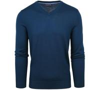 Suitable Merino Pullover V-Ausschnitt Indigo Blau - Grösse S - Herren - Bekleidung - Slim-fit - Merino-Wolle - Perfekt für Herbst und Winter