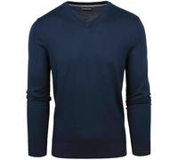 Suitable Merino Pullover V-Ausschnitt Navy - Größe M Blau M