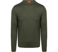 Suitable Merino Rundhals Pullover - Grün - Größe XL Dunkelgrün XL