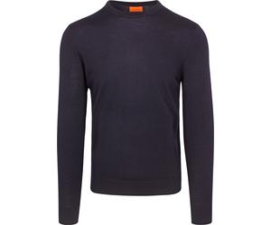 Suitable Merino Rundhalspullover Dunkelblau - Größe S Dunkelblau S