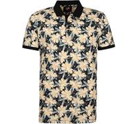 Suitable Polo Blumen Dunkelblau Navy - Grösse L - Herren - Modern Fit - Baumwolle -
