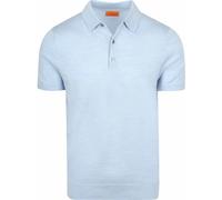 Suitable Poloshirt Merino Wolle Hellblau - Größe XXL Hellblau XXL