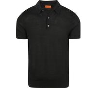 Suitable Poloshirt Merino Wolle Schwarz - Größe XXL Schwarz XXL