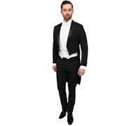 Suitable Schwarzer Frackanzug für Herren - Model Budapest - Grösse 52 - Herren - Bekleidung - Slim-fit - Polyester - Knopen