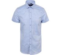 Suitable Short Sleeve Hemd Leinen Hellblau - Größe S Hellblau S