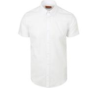 Suitable Short Sleeves Hemd Cotton Slub Weiß - Größe L Weiß L