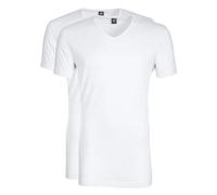 Suitable Vibambo T-Shirts V-Ausschnitt Weiß 2-Pack - Größe XL Weiß XL
