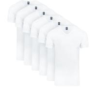 Suitable Vibambo T-Shirts V-Ausschnitt Weiß 2-Pack - Größe XL Weiß XL