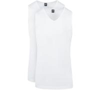 Suitable Viless T-Shirt ärmeloss Weiß 2-Pack - Grösse XL - Herren - Bekleidung - Modern-fit - Nachhaltig -