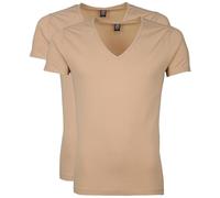 Suitable Vitaru Unsichtbares Unterhemd Tiefer V-Ausschnitt 2-Pack - Grösse L - Herren - Bekleidung - Slim-fit - Stretch -