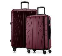 suitline - 2er Koffer-Set Trolley-Set Rollkoffer Hartschalen-Koffer Reisekoffer, TSA, 66 cm, 100% ABS, Matt