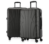 Suitline - 2er Koffer-Set TSA, 66 cm, Graphit