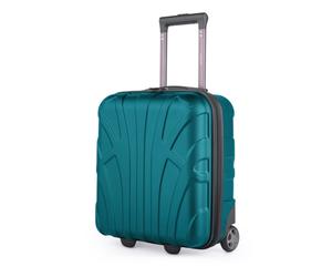 Suitline - Bordgepäck Handgepäck 45x36x20 cm Unter-Sitz, Trolley Hartschale matt, 4 Rollen, ABS, Aquagrün Aquagrün