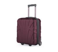 Suitline - Bordgepäck Handgepäck 45x36x20 cm Unter-Sitz, Trolley Hartschale matt, 4 Rollen, ABS, Burgund Burgund