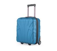 suitline - Kleiner Koffer 45x36x20 cm, Easyjet Freigepäck Underseat Handgepäck, Bordgepäck Trolley leicht, 30 Liter, ABS Hartschale, Cyanblau