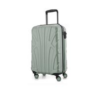 Suitline - Bordgepäck Koffer Handgepäck 55x35x20 cm, Trolley Hartschale matt, 4 Rollen, ABS, TSA, Mint Mint